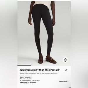 lululemon Align™ High-Rise Pant 28"